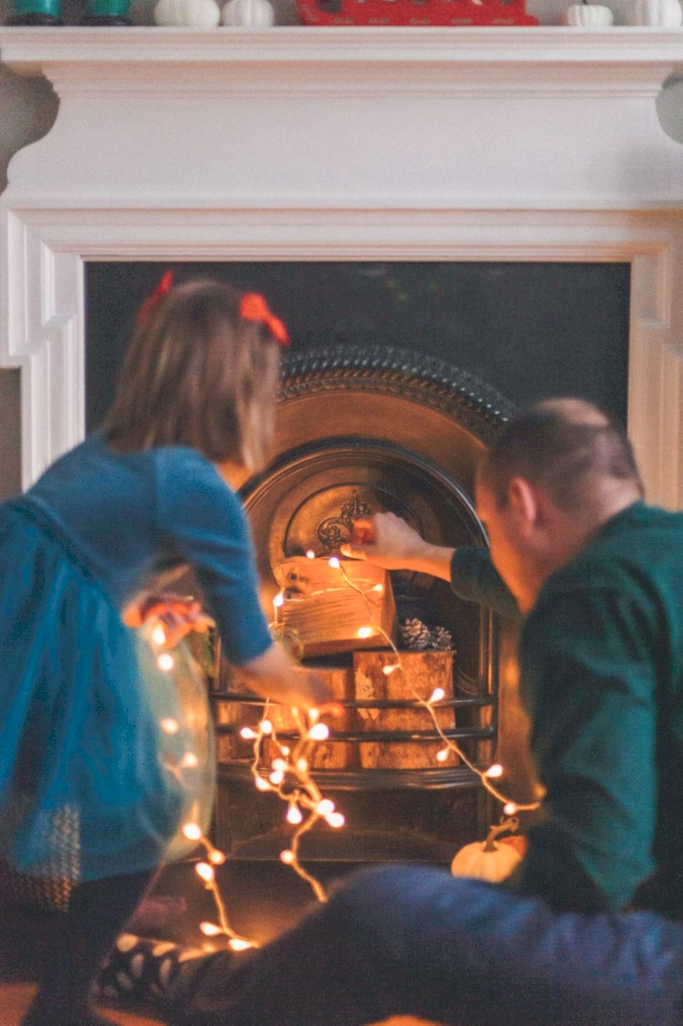 Festive family portraits at Christmas time